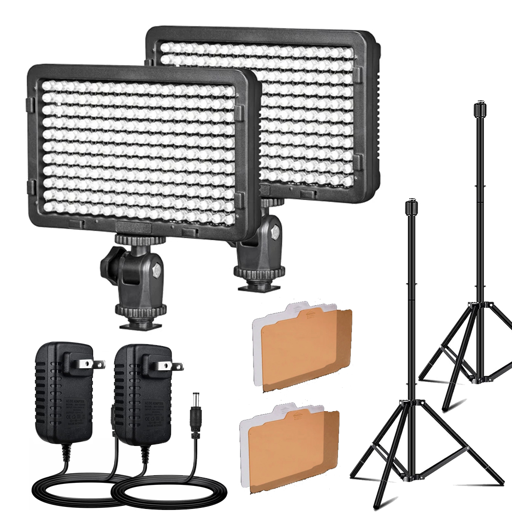 Iris Photography Led Lighting Pack - 2pack 176 LED Studio Streaming Lights