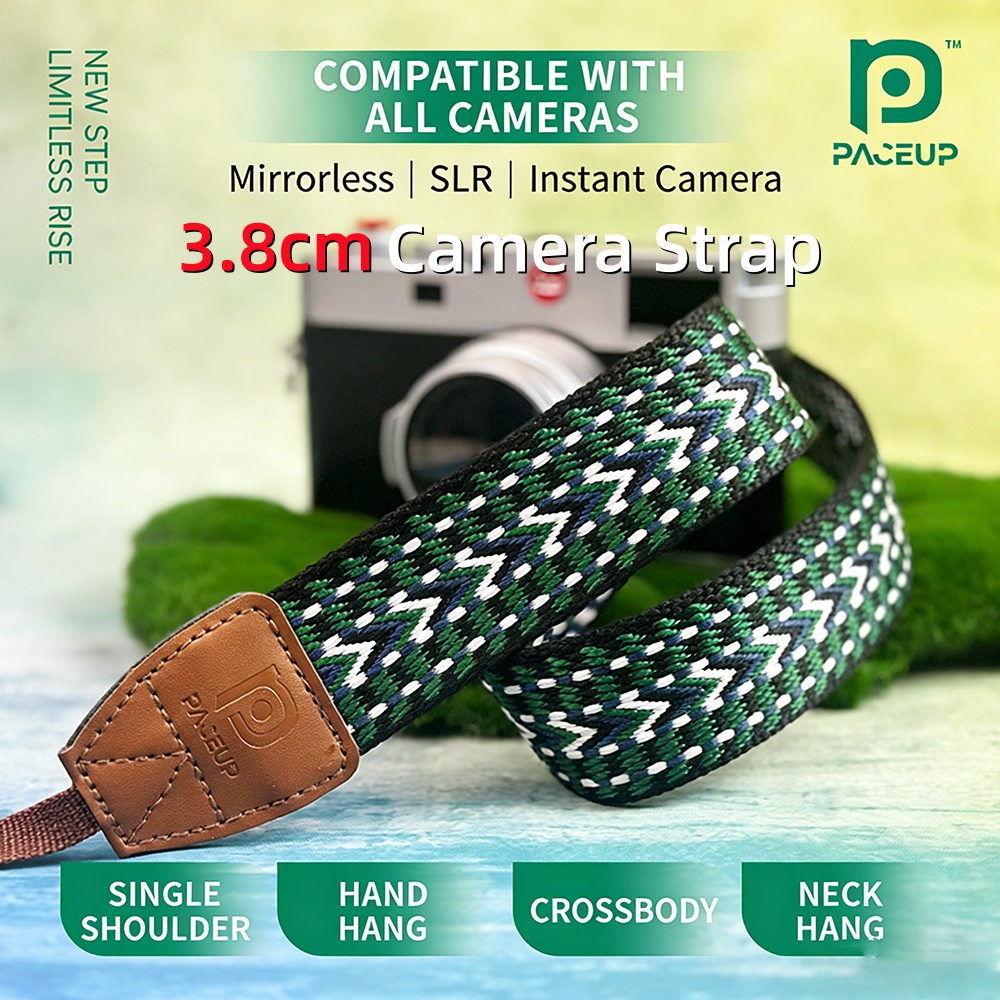 Sony Camera A6400 - 3.8cm Vintage Woven Camera Shoulder Strap
