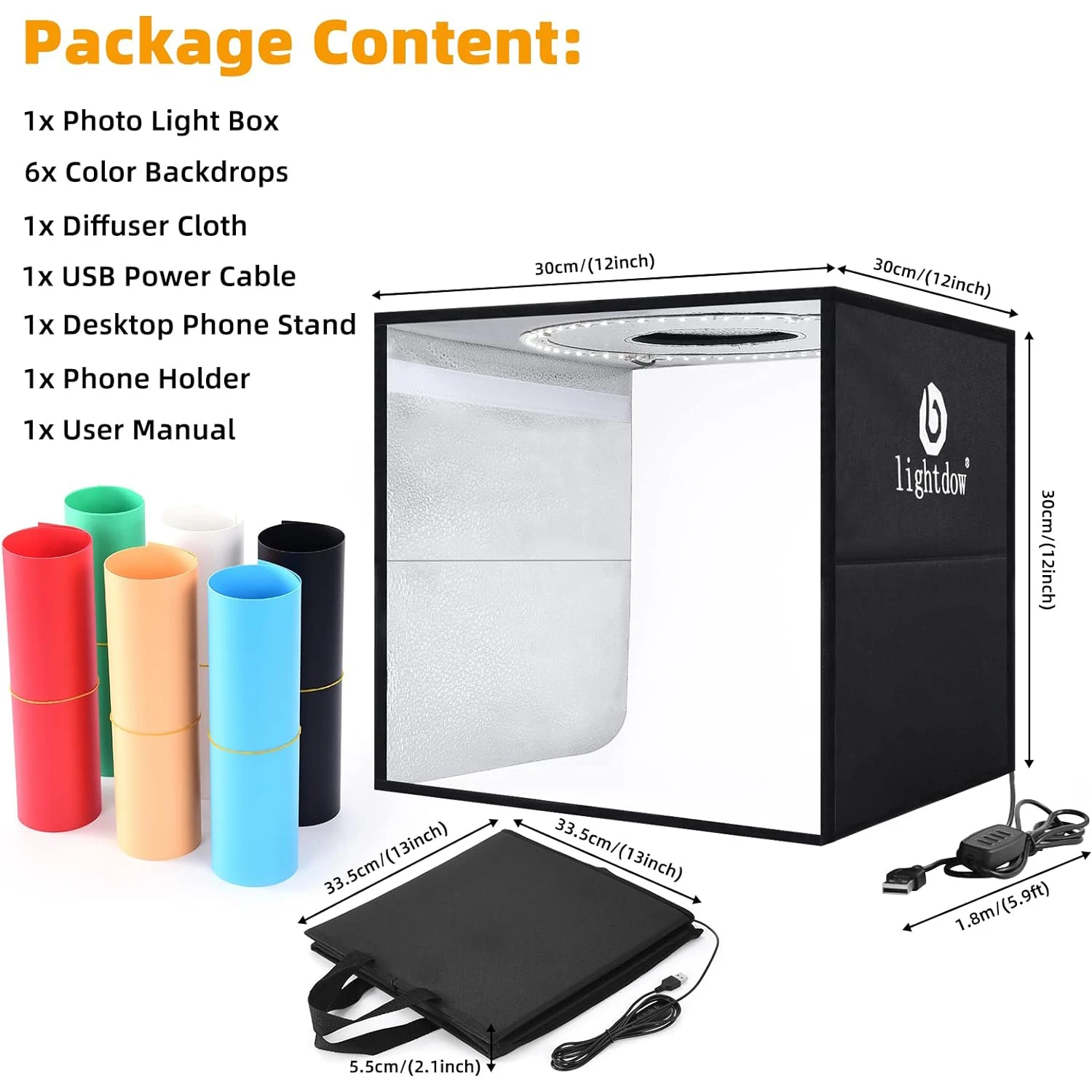 Photography Lighting For Products - Lightdow Photo Studio Light Box Kit