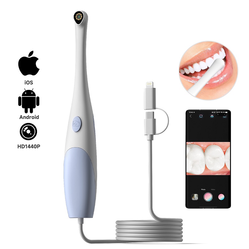 Photography Lighting Spotlight - Oral Endoscope Camera 1440P Photo&Video Handheld