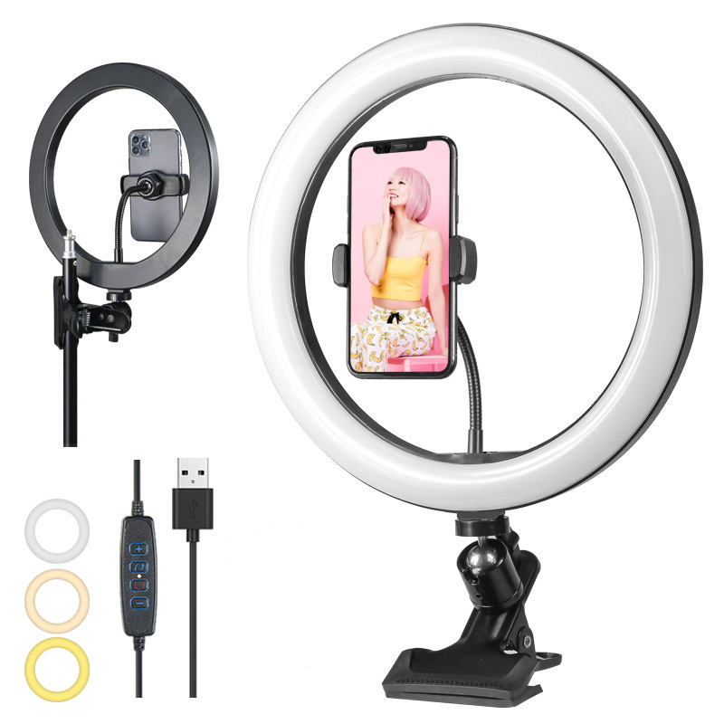 Photography Lighting Studio - Dimmable Led Ring Light Profissional 26cm