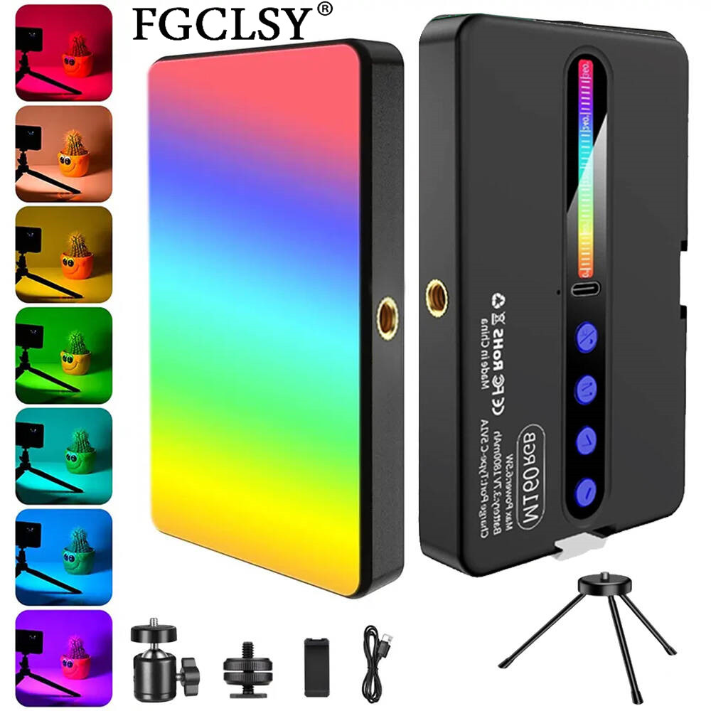 Photography Lighting With Umbrella - LED RGB Camera Light Full Color