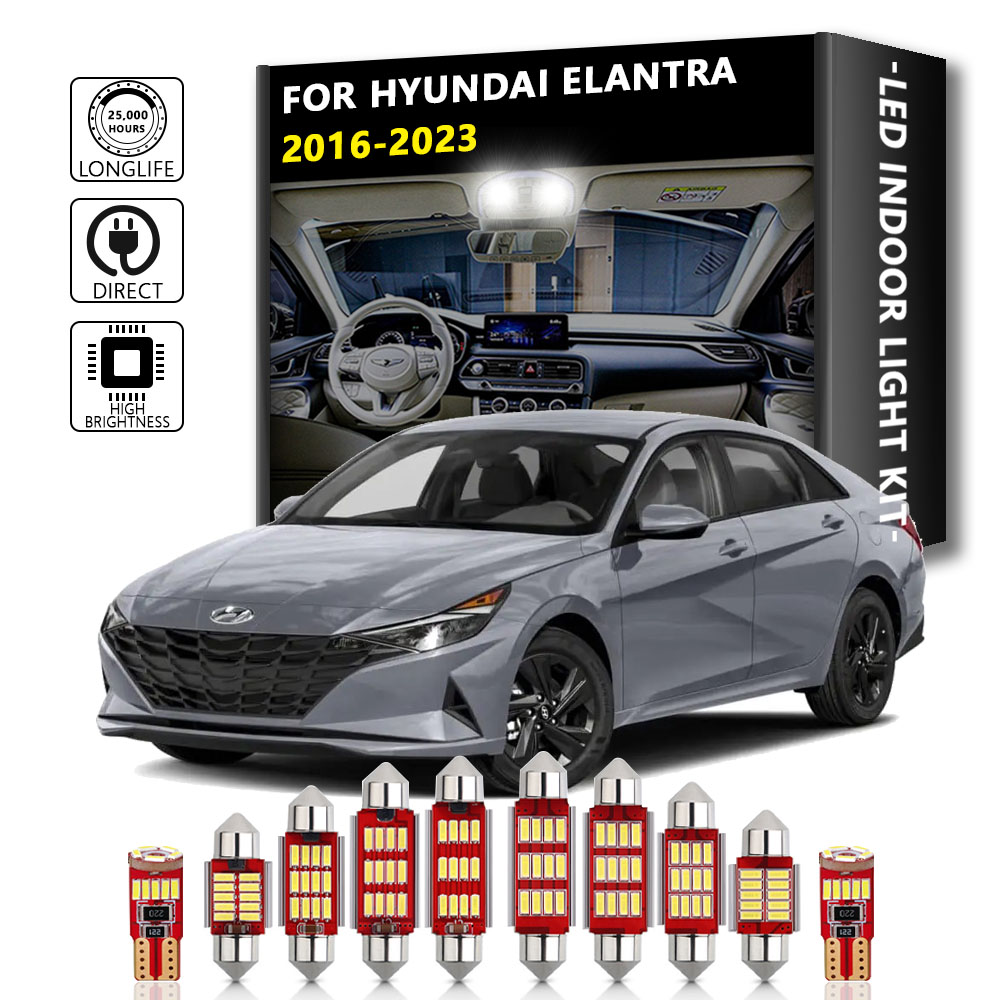 Interior Photography Lighting - 10Pcs For Hyundai Elantra MK6 VI