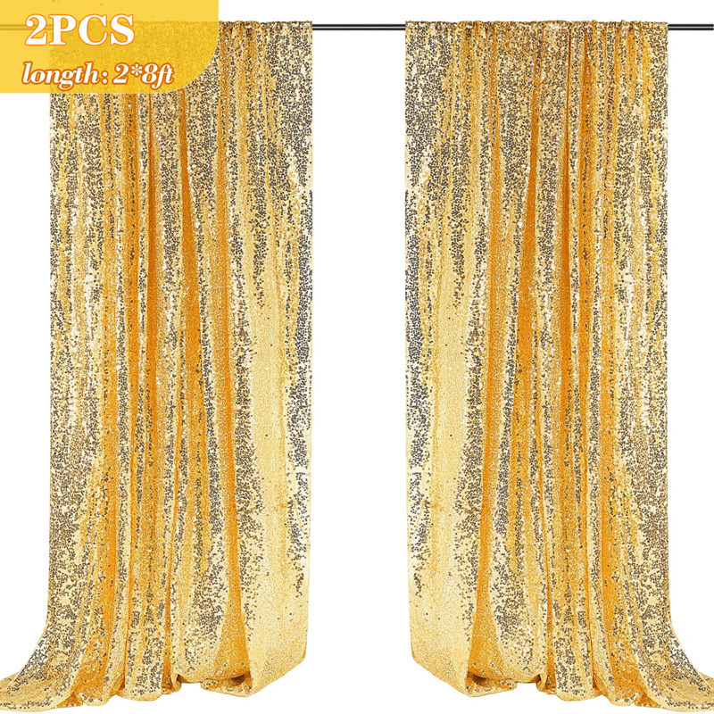 Photography Lighting Youtube - Sequin Backdrop Curtains - 2 Panels