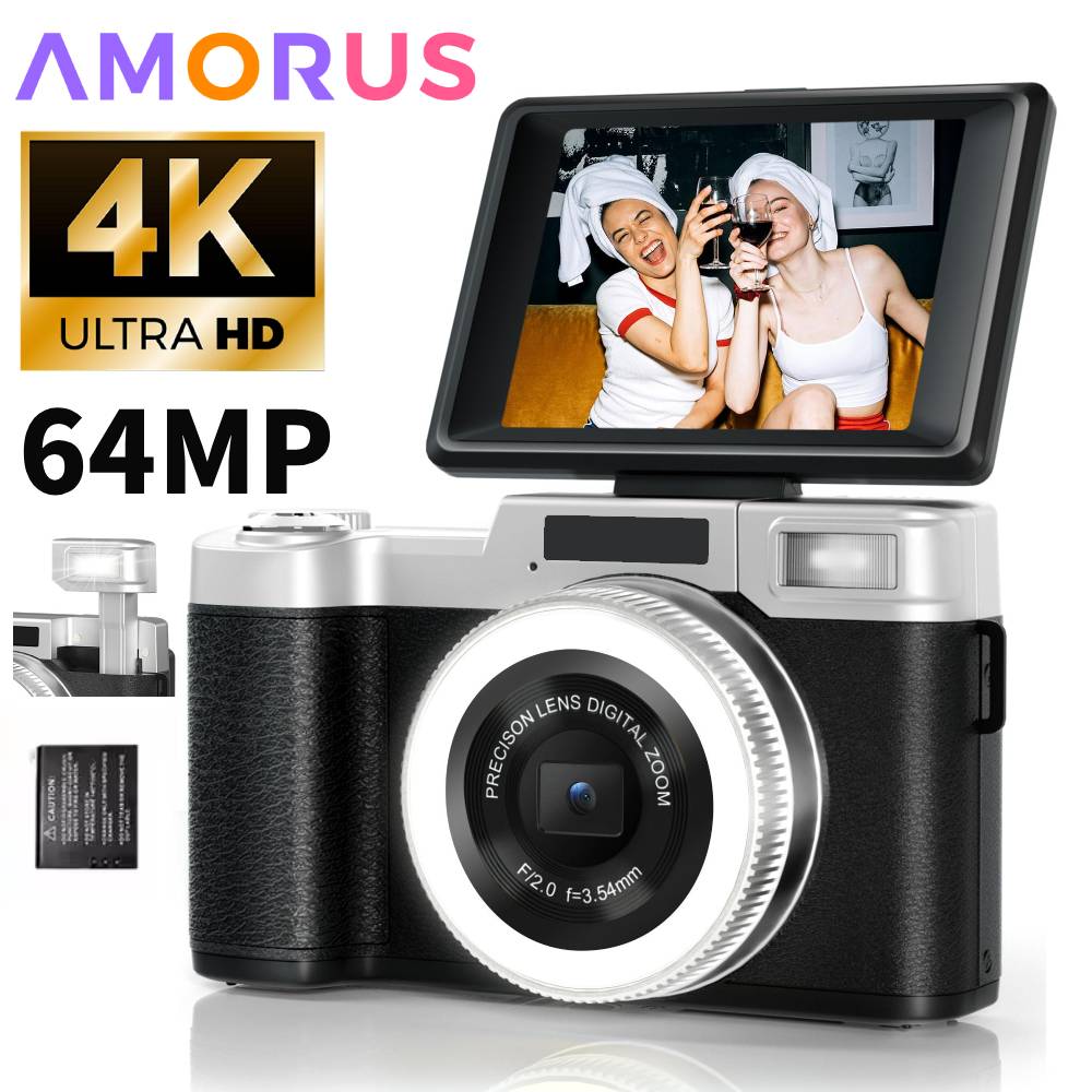 Photography Lighting Beginners - 4K 64MP Digital Camera for Photography