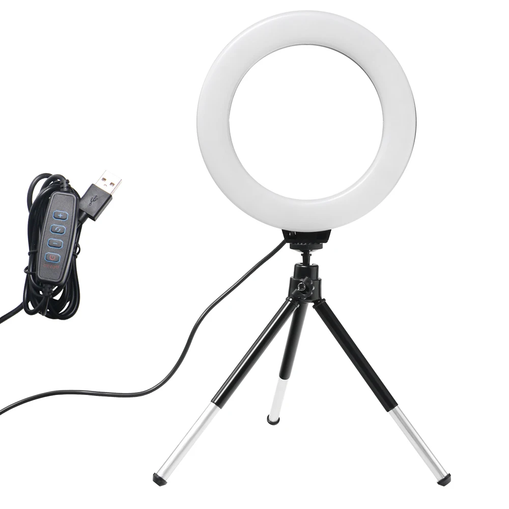Photography Lighting Youtube - 6 Inch Mini Selfie Ring Light