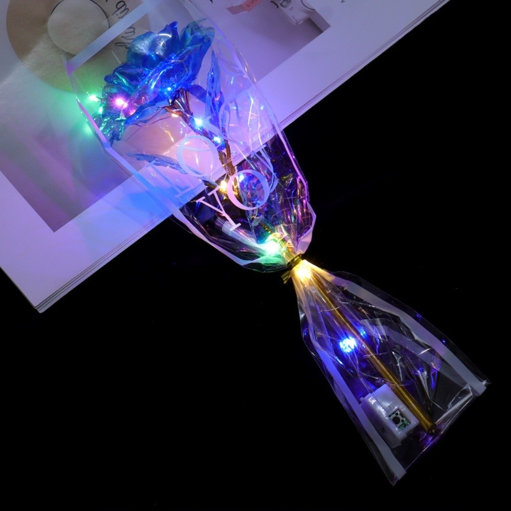 Glowing Gold Foil Rose Flower  - Photography Lighting Simulation recension och pris