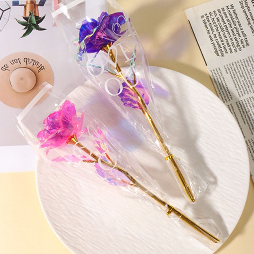 Glowing Gold Foil Rose Flower  - Photography Lighting Simulation recension och pris