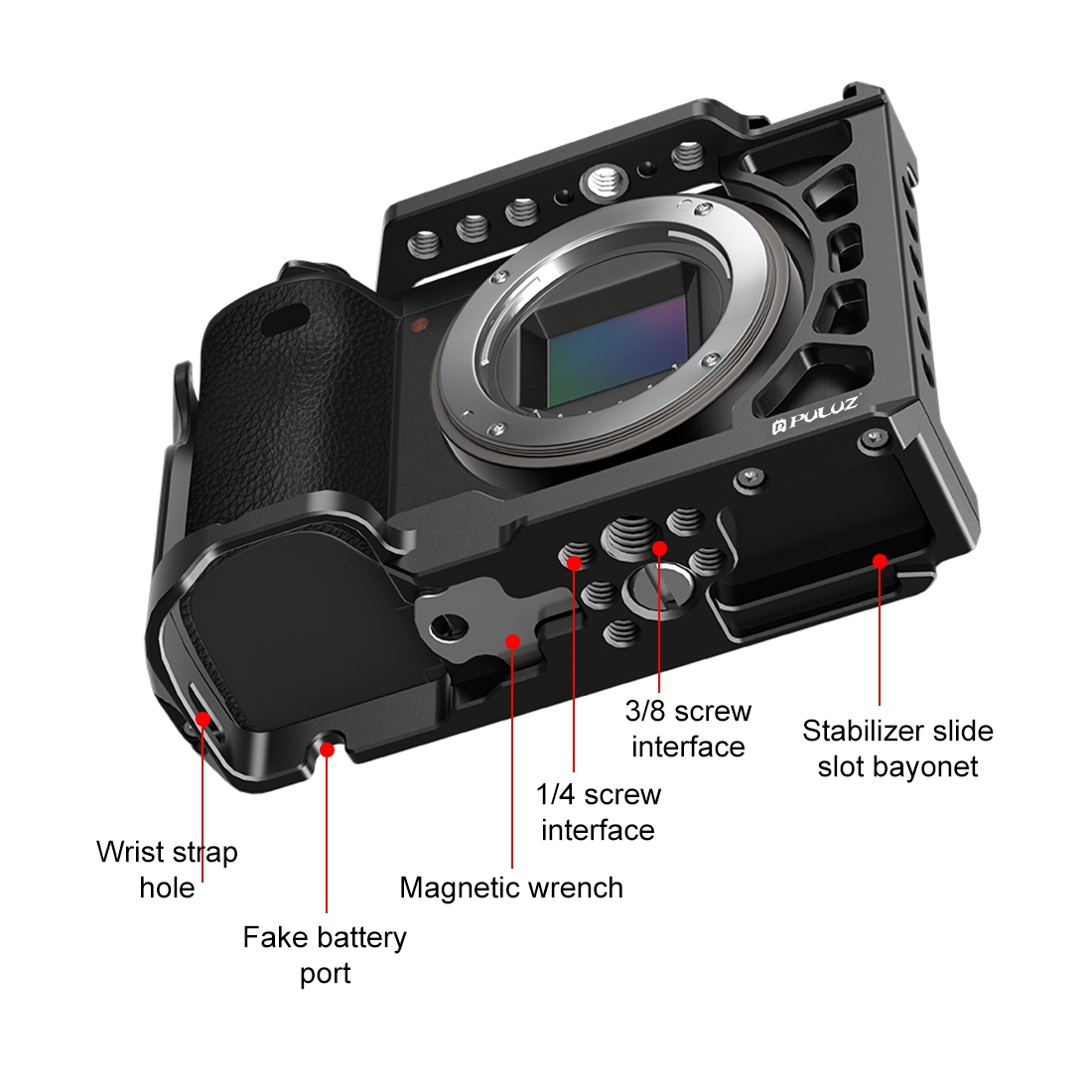PULUZ Metal Camera Cage Expans - Sony Camera A6400 recension och pris