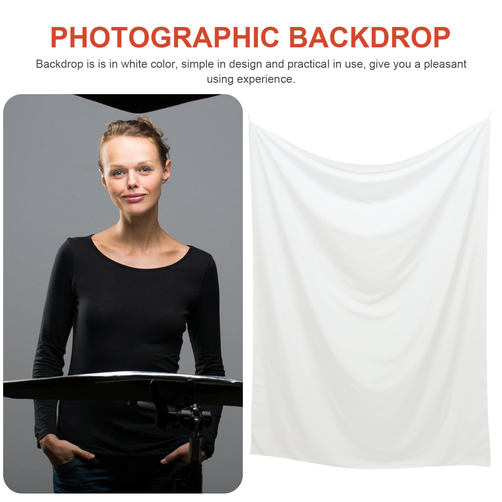 White Photo Backdrop Premium P - Photography Lighting Weight Bags recension och pris