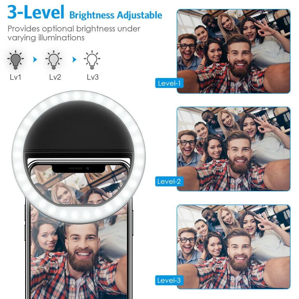 USB Charging LED Selfie Ring L - Photography Lighting Spotlight recension och pris