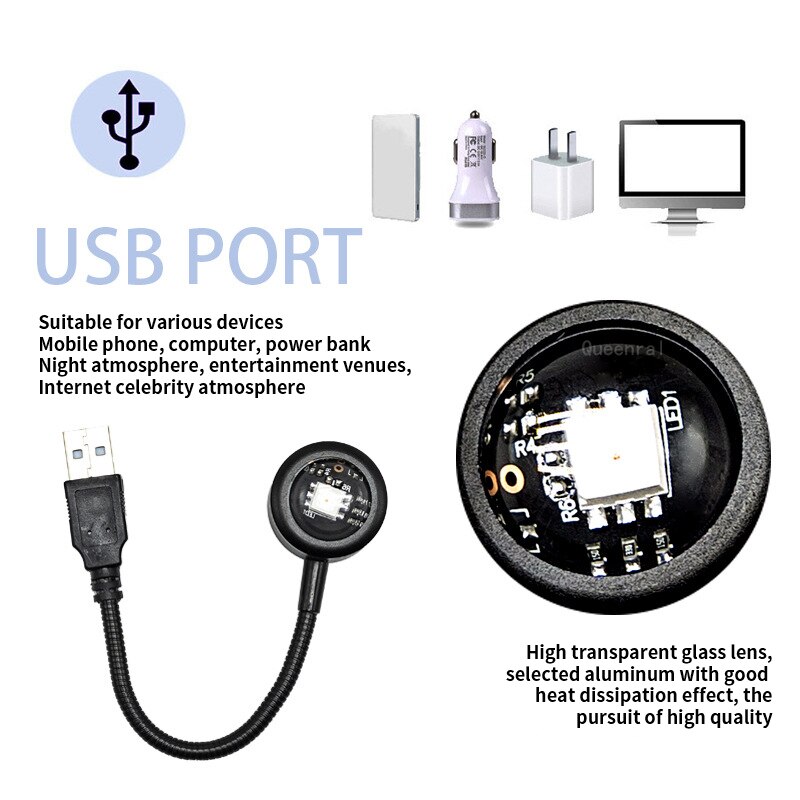 Colorful Gradient USB Sunset L - Photography Lighting Home recension och pris