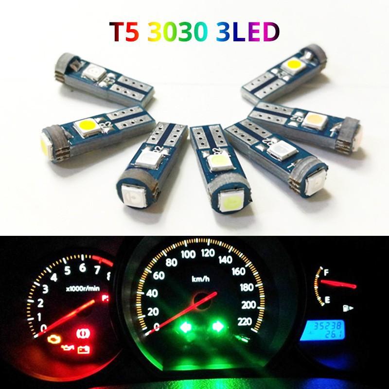 10Pcs T5 Led Bulb Canbus W3W 7 - Interior Photography Lighting recension och pris