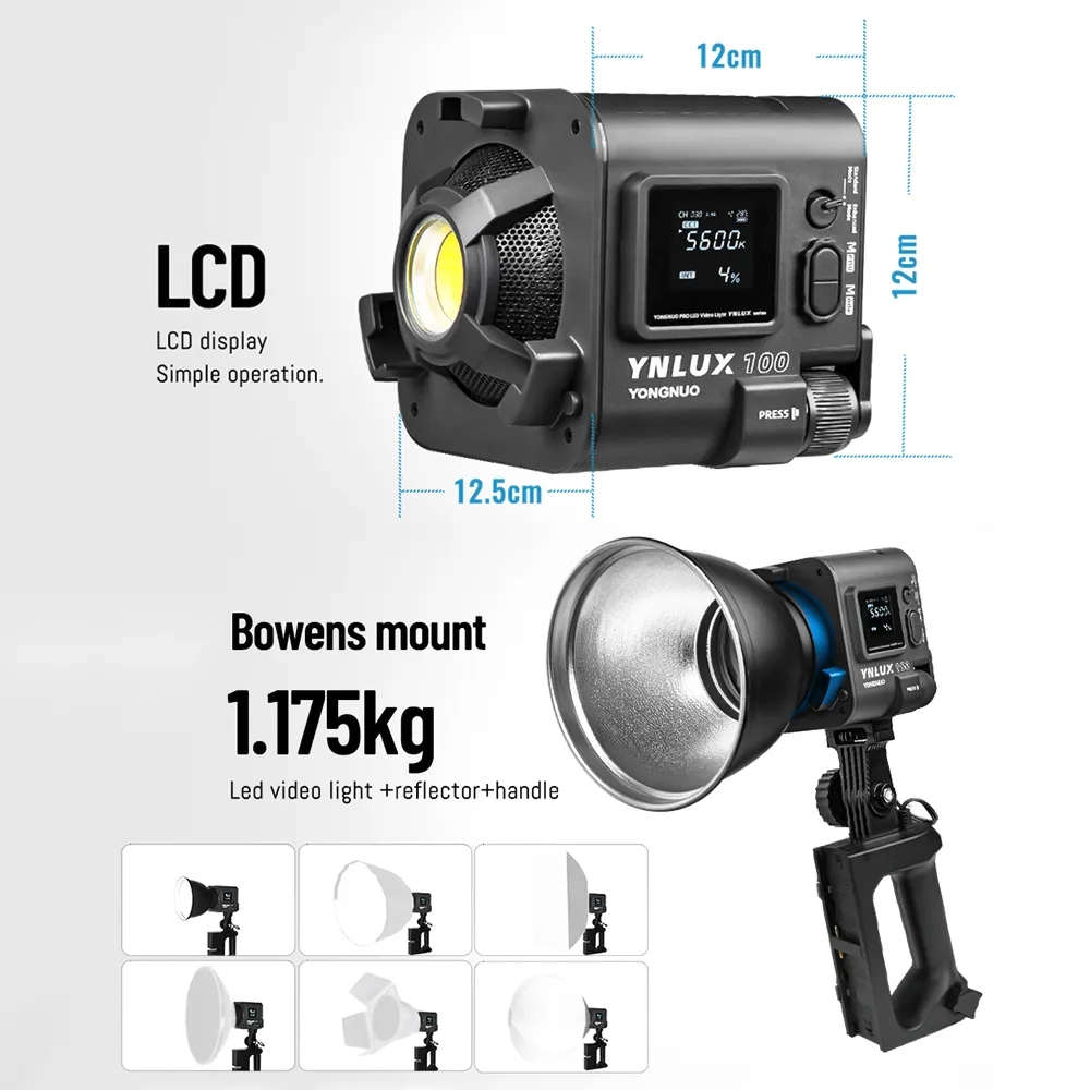 YONGNUO YNLUX100 100W 3200K-56 - Photography Lighting Studio recension och pris