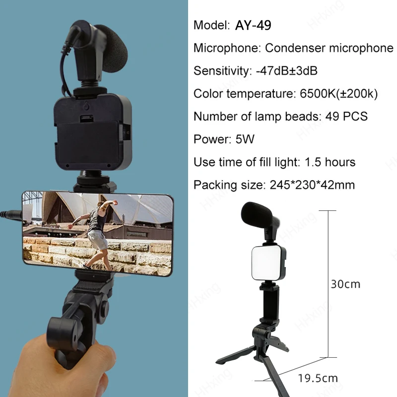 Smartphone Vlogging Kit With T - Iris Photography Led Lighting Pack recension och pris