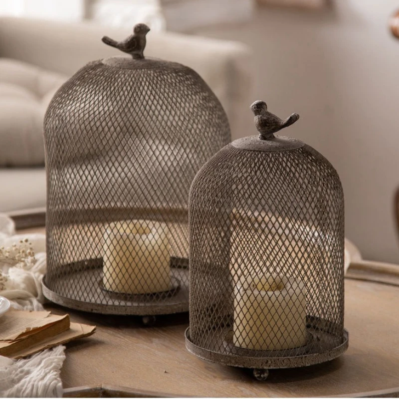 Vintage Iron Birdcage Candle H - Vintage Photography Lighting recension och pris