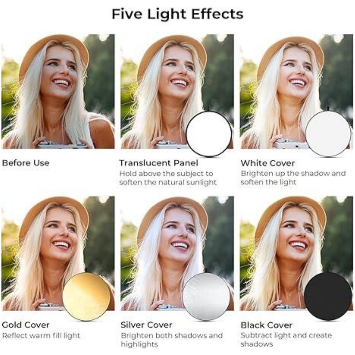 HUANYINGBJB Portable 5 in 1 Ph - Photography Lighting Outdoor recension och pris