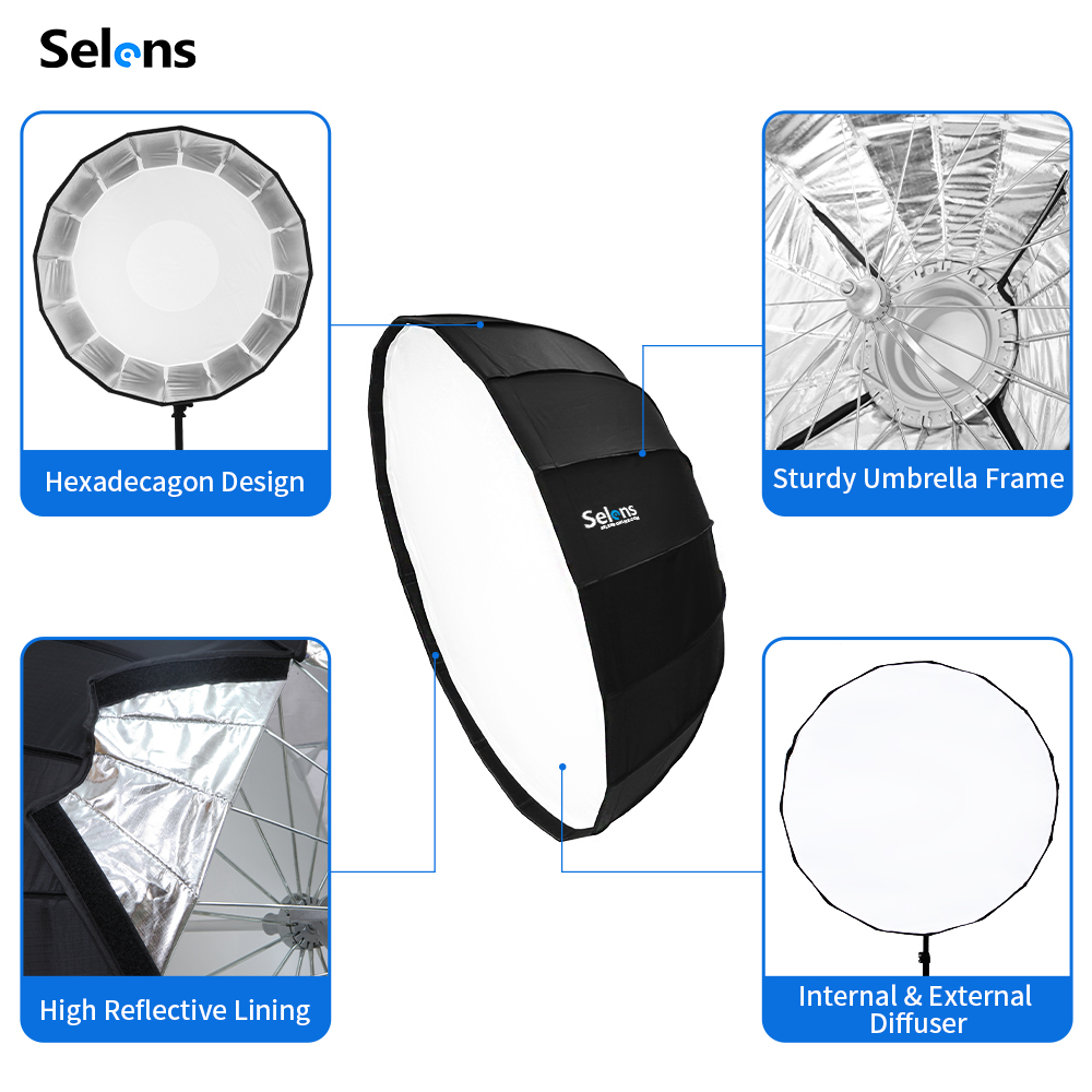 Selens 85cm Umbrella Radar Sof - Photography Lighting With Umbrella recension och pris