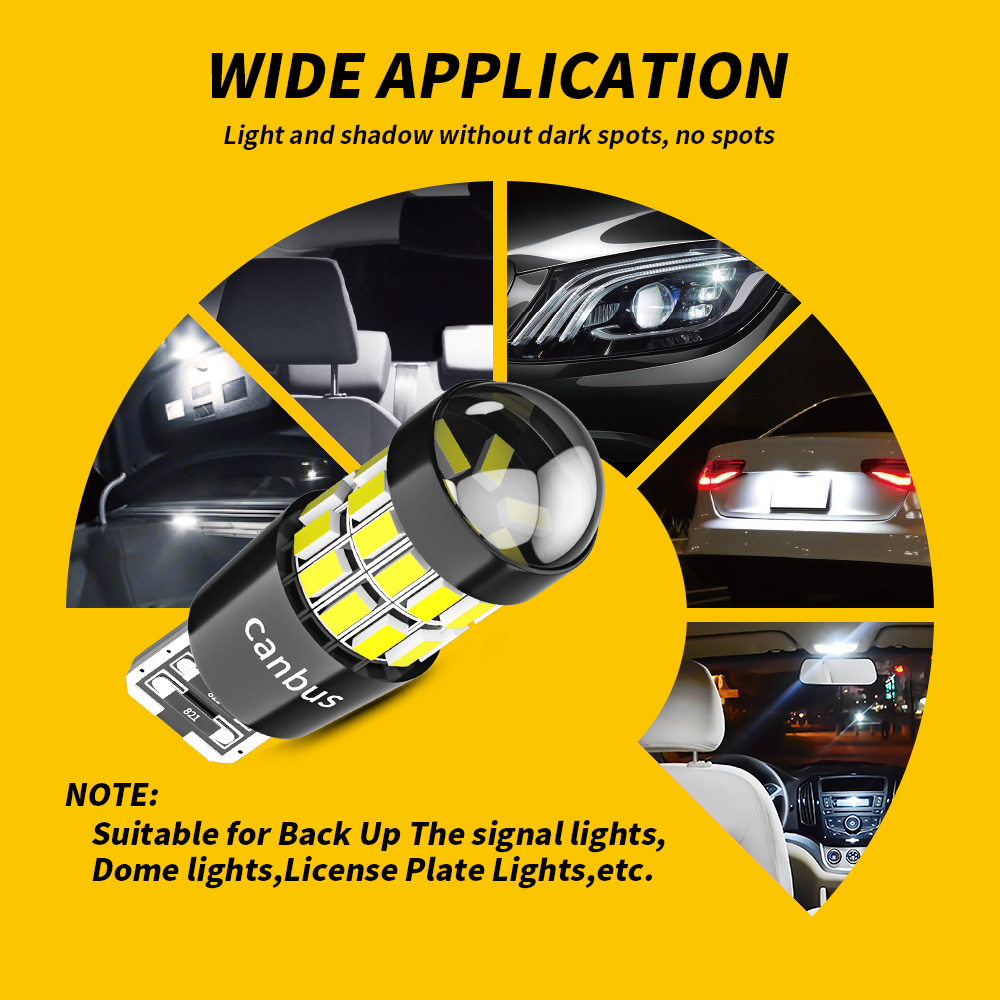 DXZ 2PCS W5W T10 LED Bulbs Len - Interior Photography Lighting recension och pris