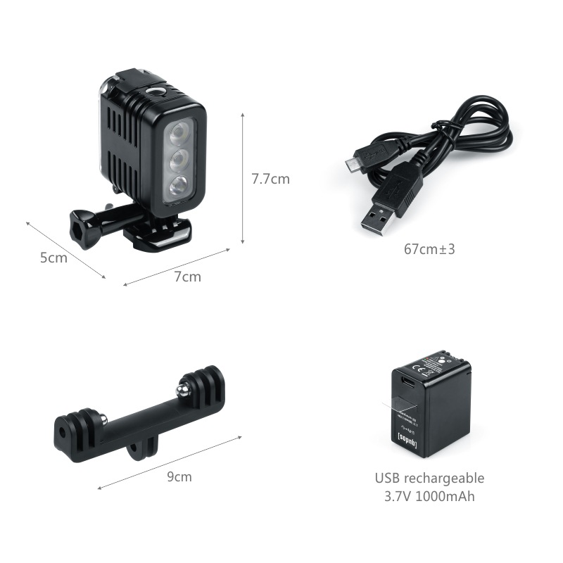 New Lamp Diving Waterproof LED - Iris Photography Led Lighting Pack recension och pris