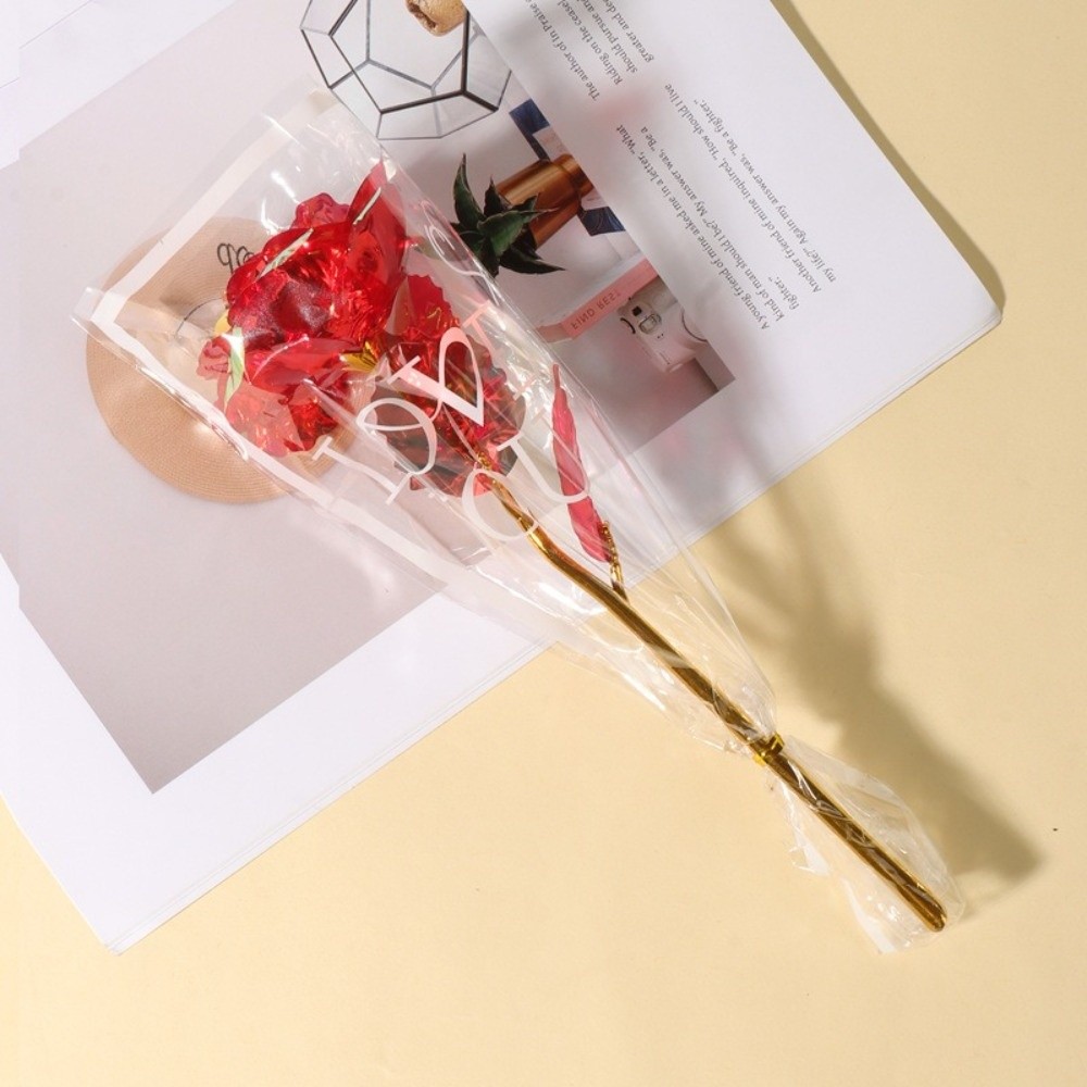 Glowing Gold Foil Rose Flower  - Photography Lighting Simulation recension och pris