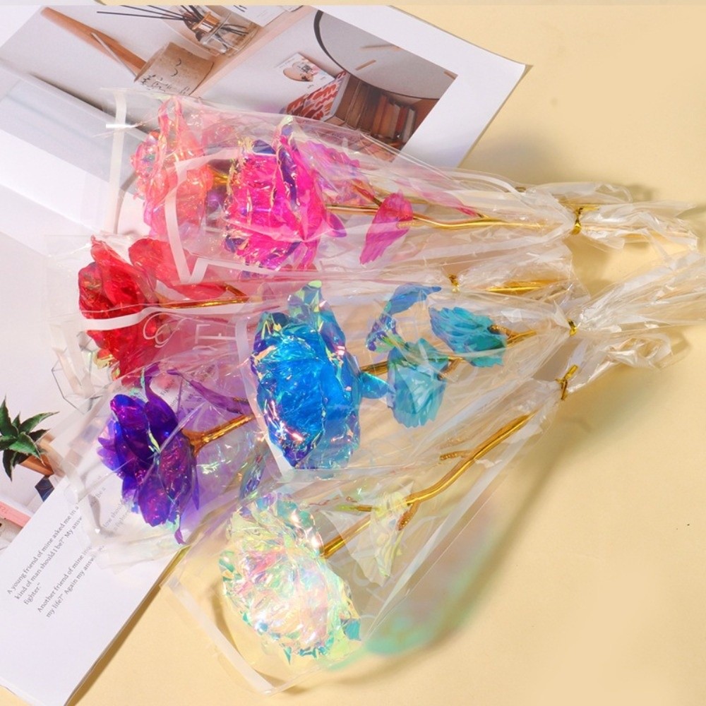 Glowing Gold Foil Rose Flower  - Photography Lighting Simulation recension och pris