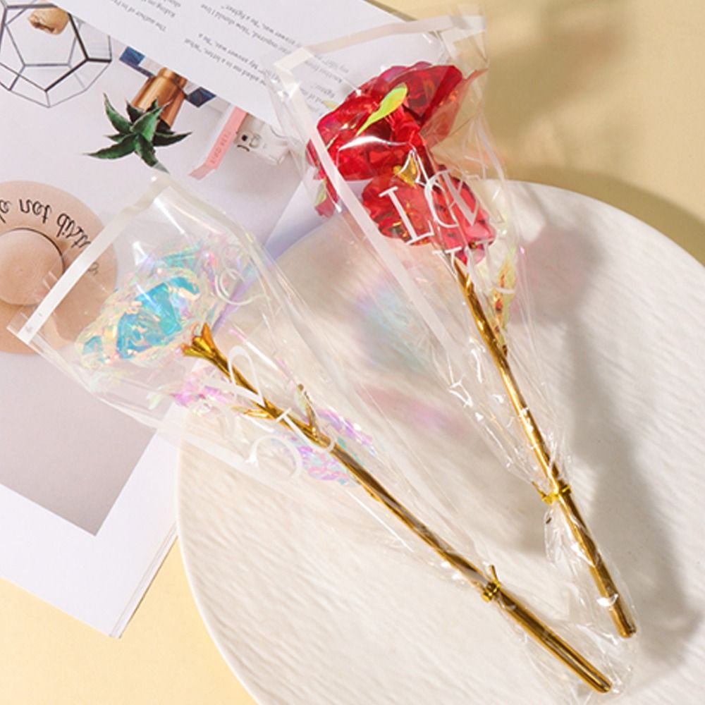 Glowing Gold Foil Rose Flower  - Photography Lighting Simulation recension och pris