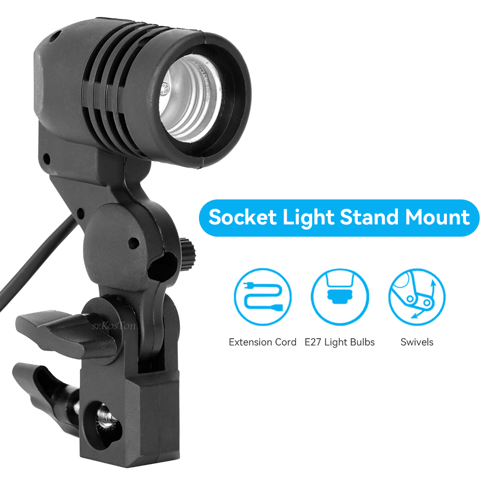 2PCS/1PC E27 Single Head Bulb  - Photography Lighting With Umbrella recension och pris