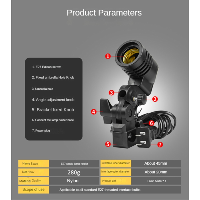 Light Lamp Photo Studio E27 AC - Photography Lighting Studio recension och pris