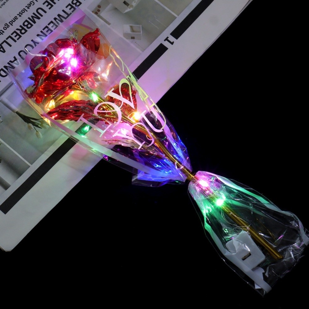 Glowing Gold Foil Rose Flower  - Photography Lighting Simulation recension och pris