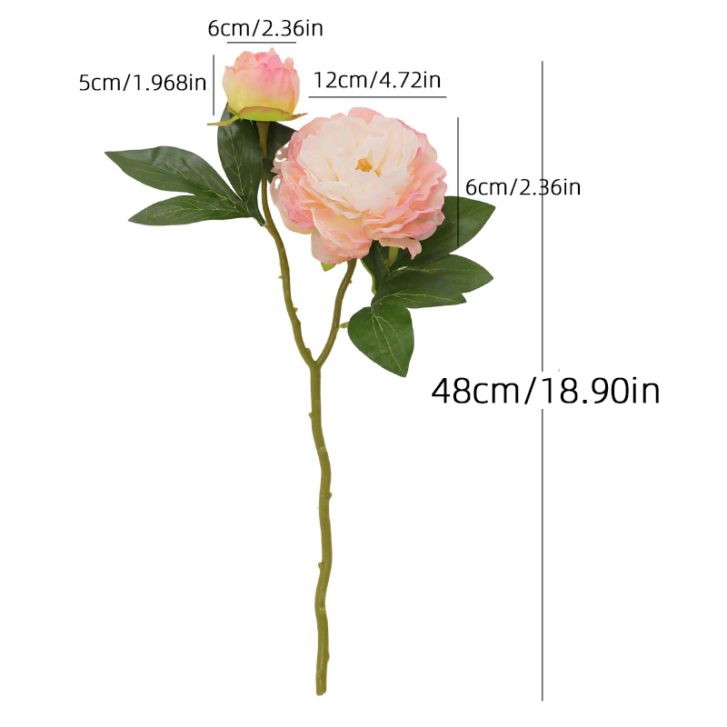1PC Retro 2 Head Peony Simulat - Photography Lighting Simulation recension och pris