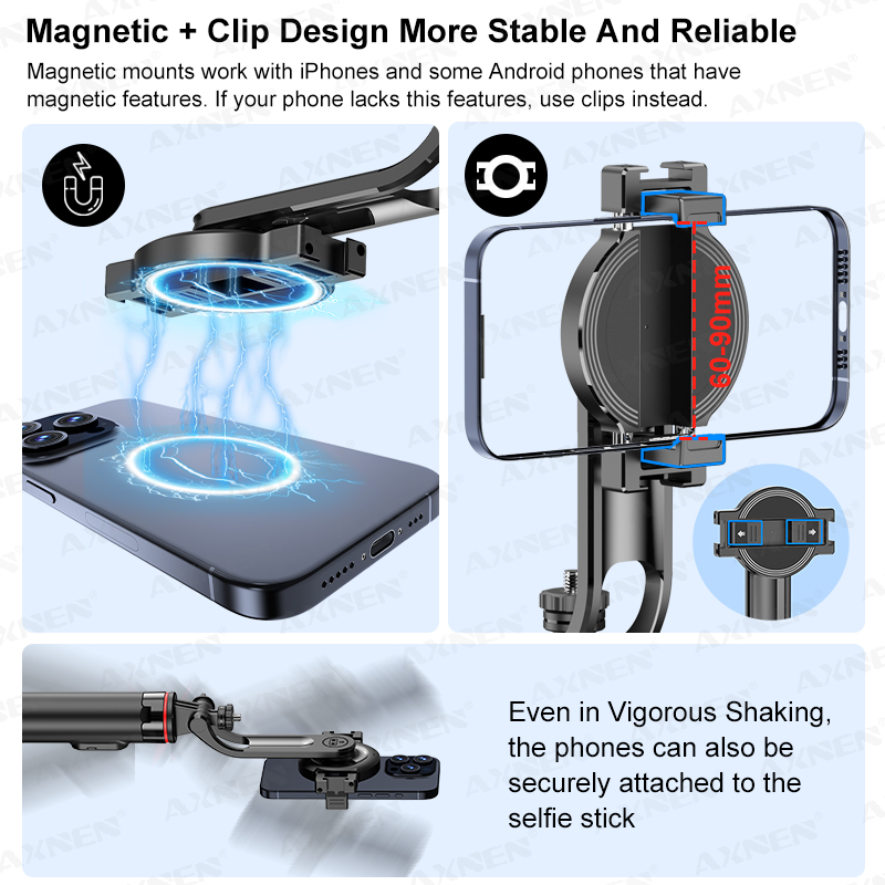 AXNEN C20 Magnetic Selfie Stic - Photography Lighting With Umbrella recension och pris