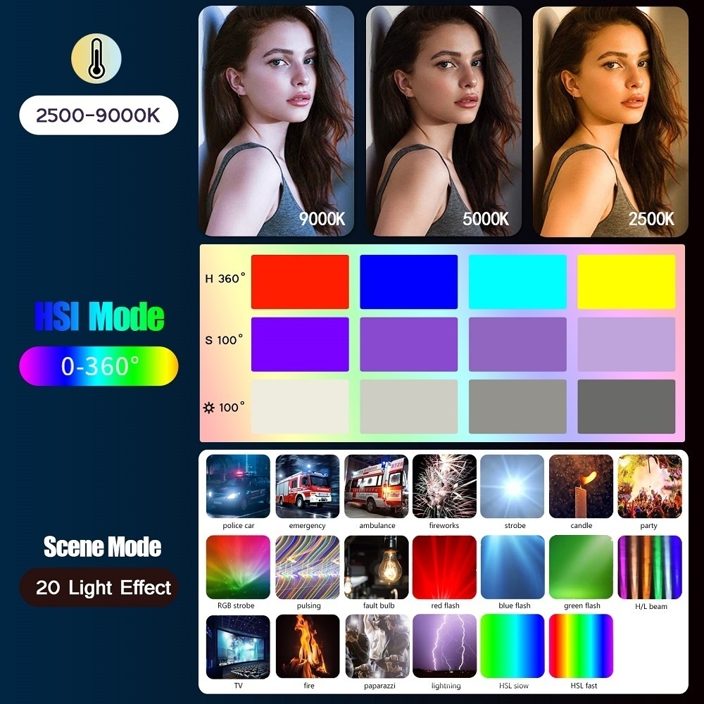 50CM RGB Stick Light Wand Ligh - Photography Lighting Youtube recension och pris