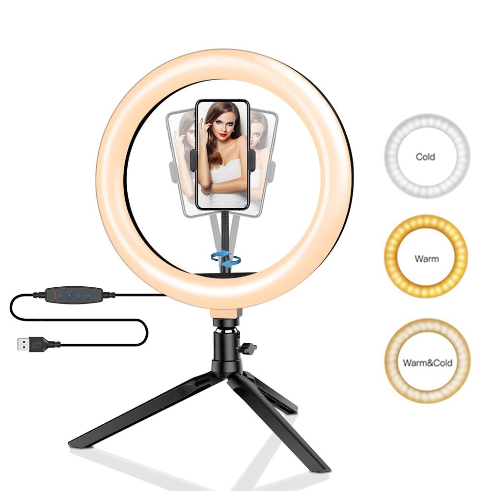 26cm 10 inch Led Ring Selfie L - Photography Lighting With Umbrella recension och pris