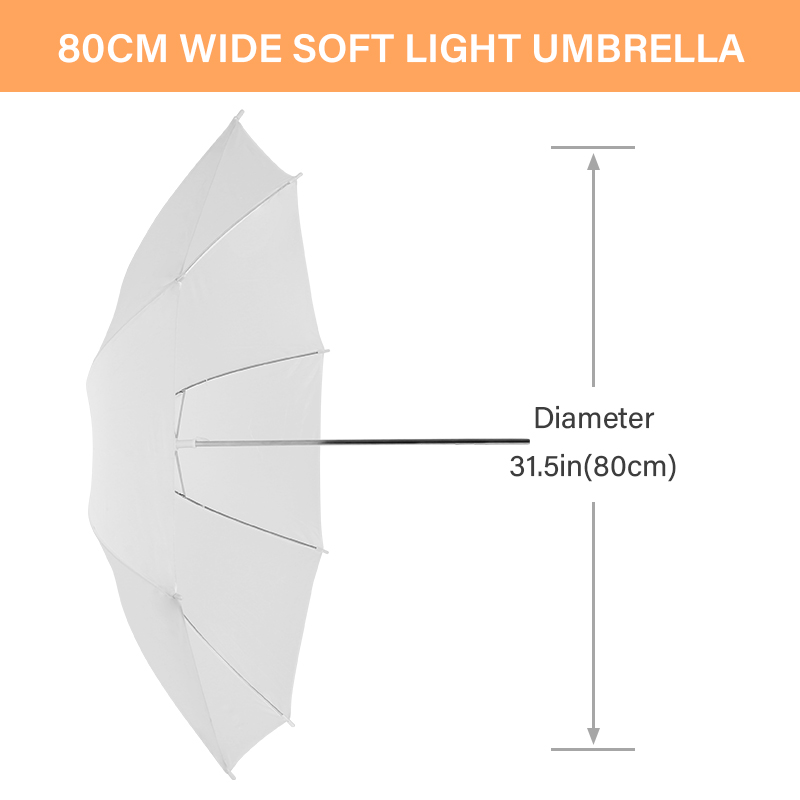 76 * 80cm X4 Transparent White - Photography Lighting With Umbrella recension och pris