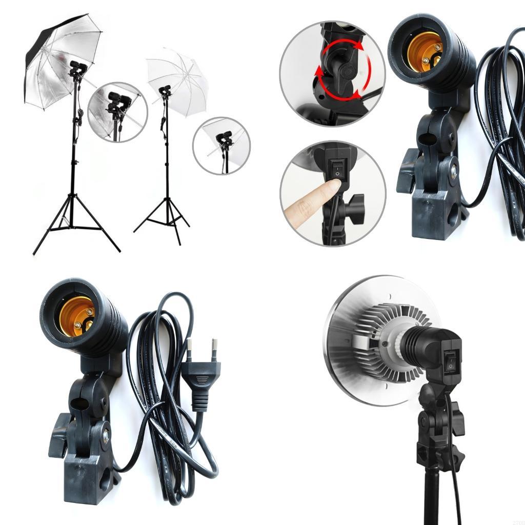  E27 Light Socket Mount with B - Photography Lighting With Umbrella recension och pris