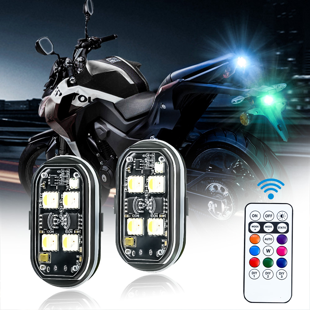 2Pc RGB Car Ambient Light, Col - Interior Photography Lighting recension och pris