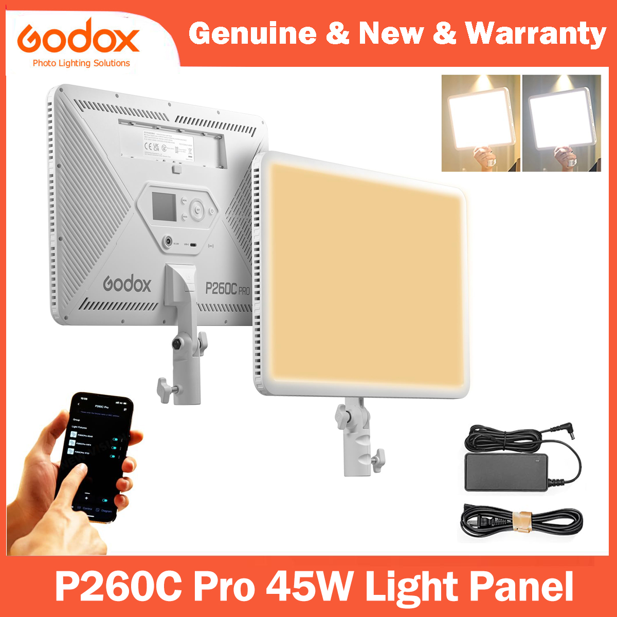 Godox P260C Pro LED Video Ligh - Photography Lighting Youtube recension och pris