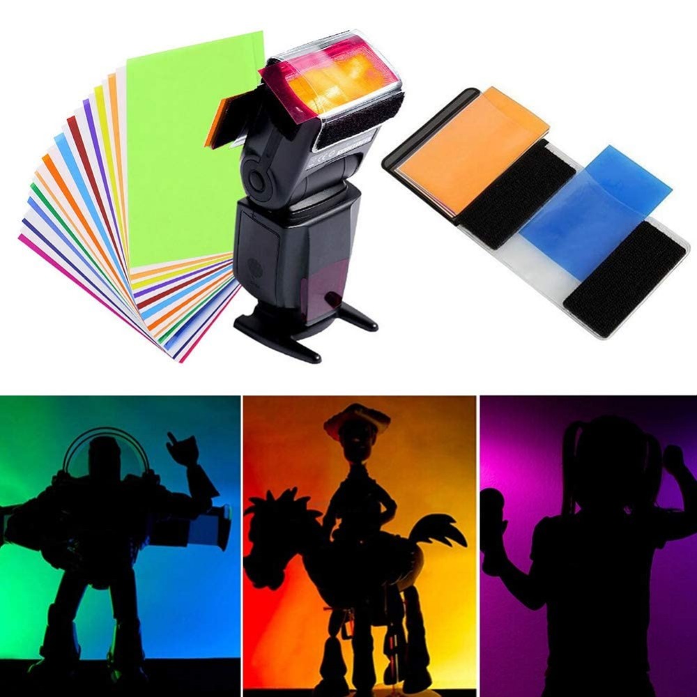 12 Colors Camera Flash Gels Li - Photography Lighting For Products recension och pris