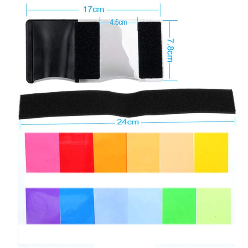 12 Colors Camera Flash Gels Li - Photography Lighting For Products recension och pris