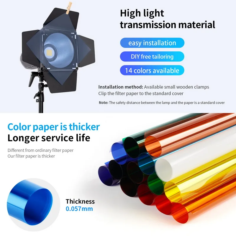 Selens 14 Colors  40*50cm Filt - Photography Lighting Modifiers recension och pris