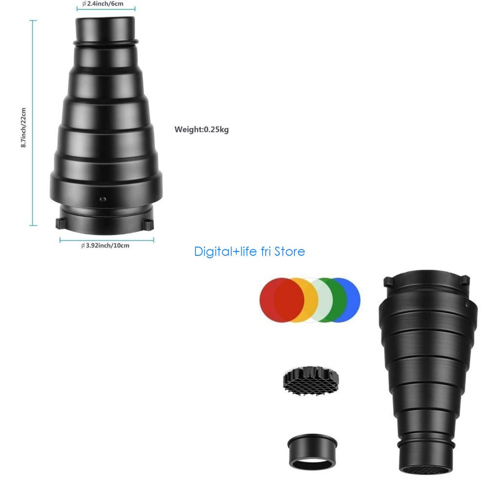 E06D Photography Metal Snoot f - Photography Lighting Modifiers recension och pris