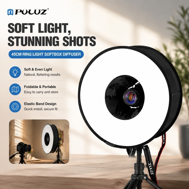 Foldable 45cm Ring‑flash Soft‑ - Photography Lighting Modifiers recension och pris