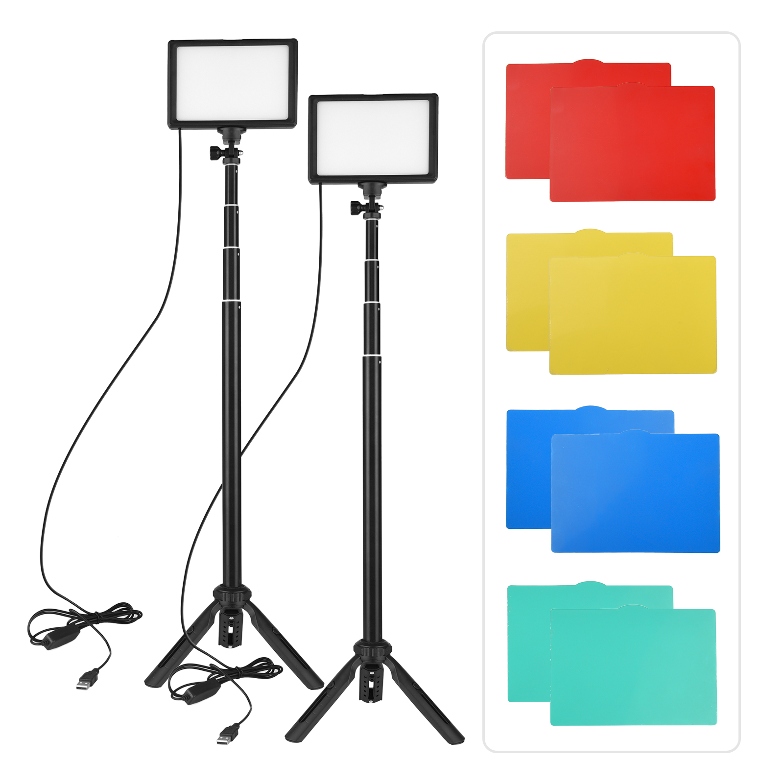 Andoer 2pcs LED Video Light Ki - Iris Photography Led Lighting Pack recension och pris