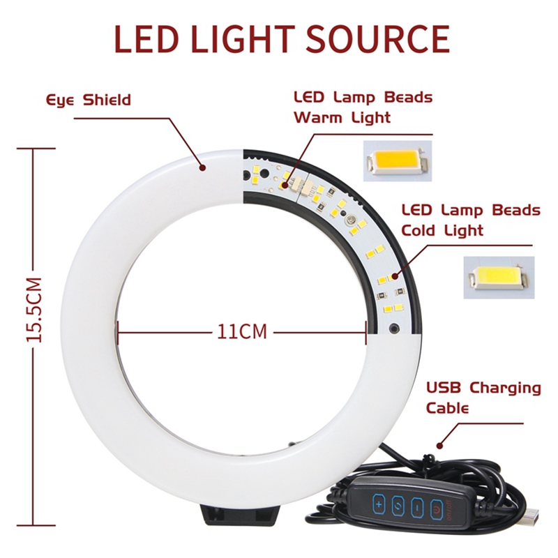16CM Dimmable Ring Light Led S - Photography Lighting Youtube recension och pris