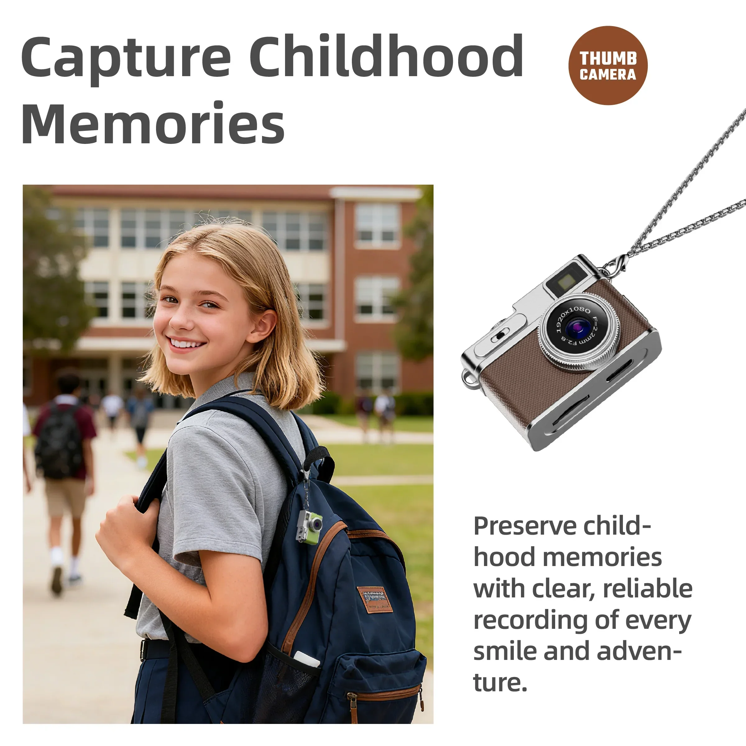 1080P Mini Retro Digital Camer - Photography Lighting Outdoor recension och pris